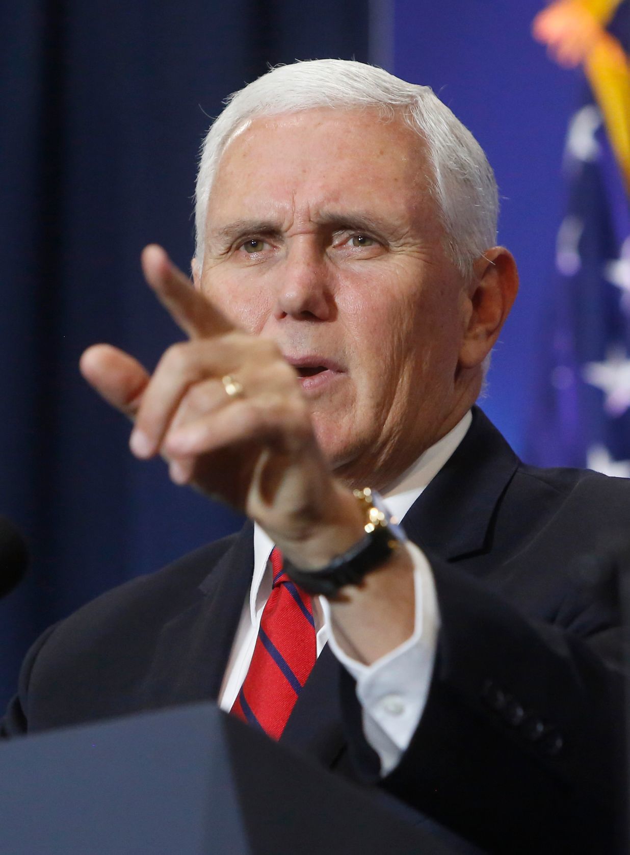 Vice President Mike Pence speaks at MetraPark